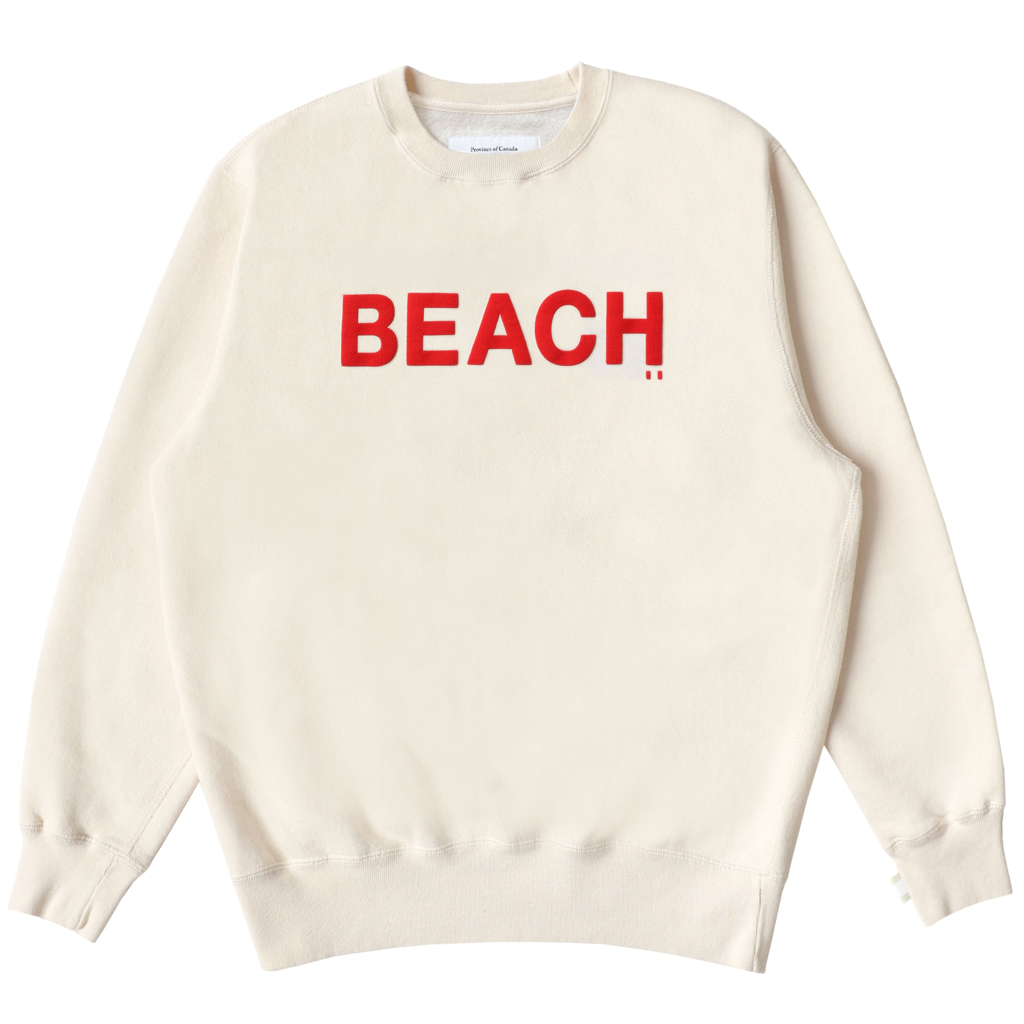 Made in Canada Fleece Beach Sweatshirt Cream - Unisex - Province of Canada 