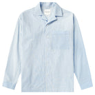 Made in Canada 100% Cotton Pyjama Shirt Blue Patchwork - Unisex - Province of Canada 