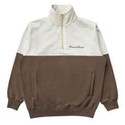 Made in Canada Club Cotton Fleece Half Zip Chestnut Unisex - Province of Canada