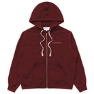 Made in Canada 100% Cotton French Terry Zip Hoodie Burgundy - Unisex - Province of Canada 