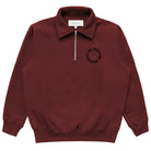 Made in Canada Half Zip Fleece Sweatshirt Red Unisex - Province of Canada