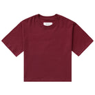 Made in Canada 100% Organic Cotton Monday Tee Crop Top Burgundy - Province of Canada