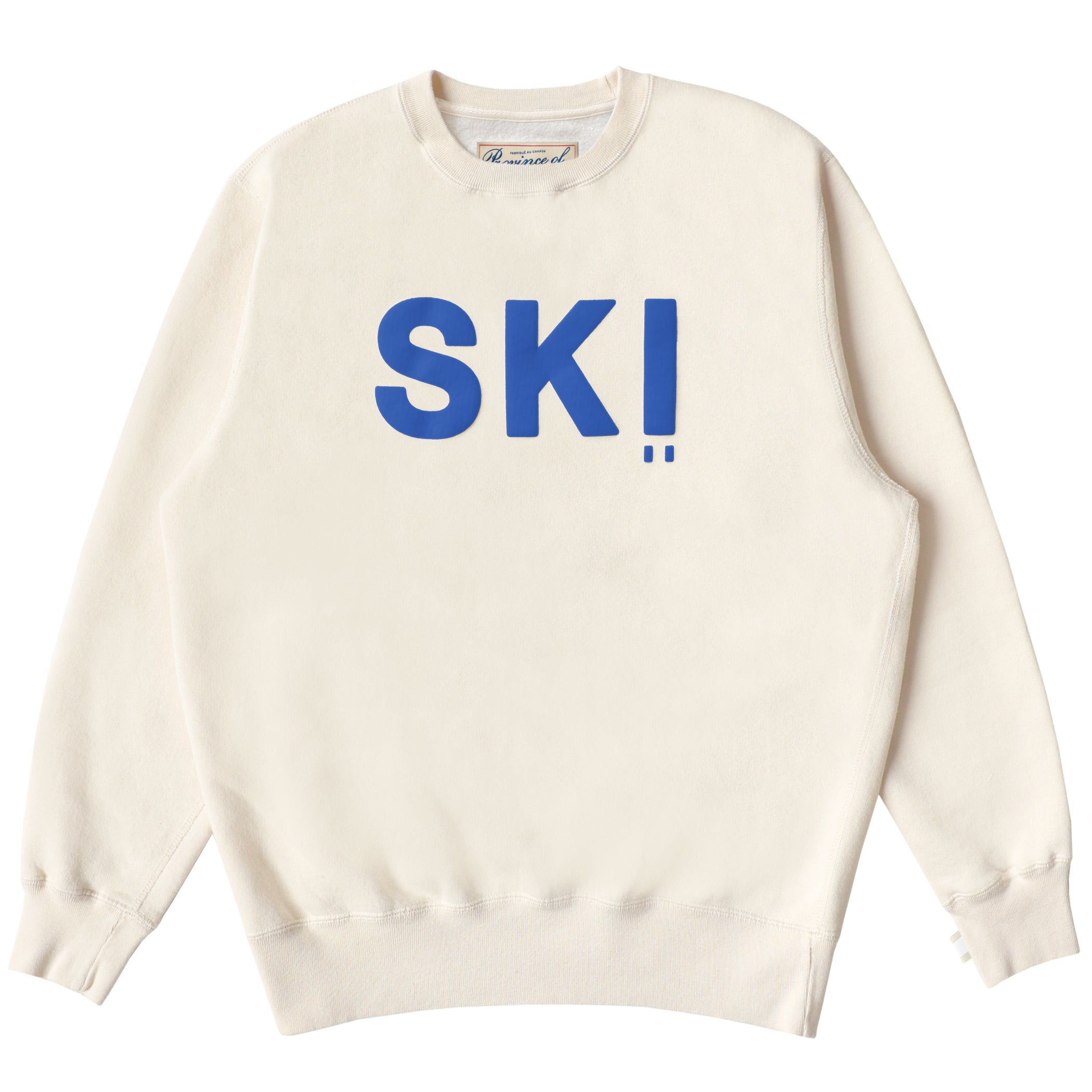 Made in Canada Fleece Ski Sweatshirt Cream - Unisex - Province of Canada