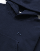 Made in Canada Flag Fleece Crop Hoodie Navy - Province of Canada