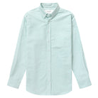 Made in Canada 100% Cotton Oxford  Stripe Button Down Shirt Green - Unisex - Province of Canada