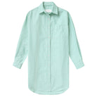 Made in Canada 100% Cotton Oxford Wide Stripe Dress Green - Province of Canada