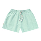 Made in Canada 100% Cotton Oxford Wide Stripe Short Green - Womens - Province of Canada 