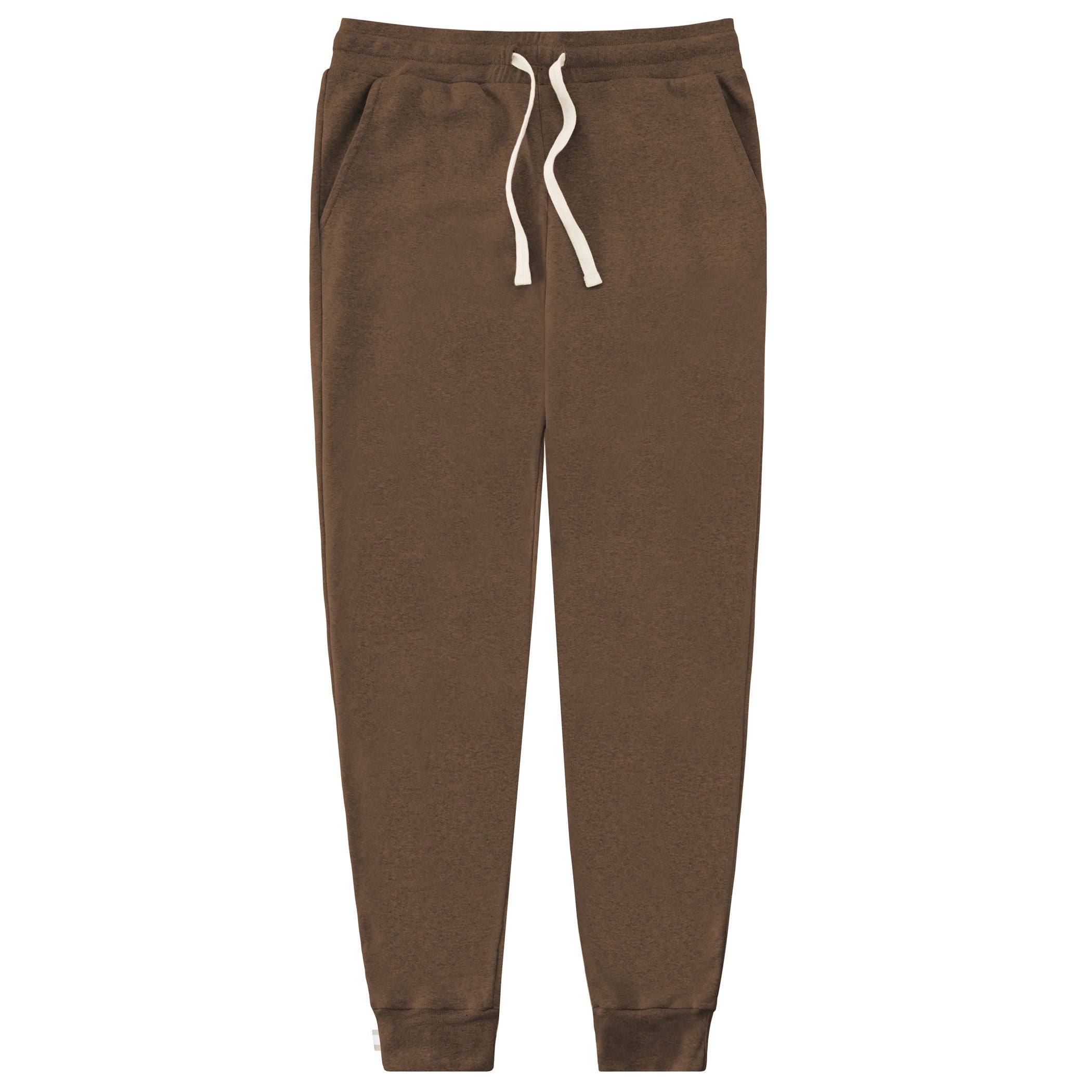 Made in Canada 100% Certified Organic Cotton Fine Ribbed Pant Heather Brown - Unisex - Province of Canada