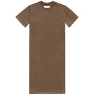Made in Canada 100% Cotton Midi T-Shirt Dress Heather Brown Province of Canada