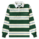 Made in Canada - Green Blue Stripe Hollis Rugby Shirt - Unisex - Province of Canada