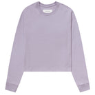 Made in Canada 100% Certified Organic Cotton Monday Long Sleeve Crop Top Mauve Lavendar Purple - Province of Canada