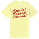 Made in Canada Organic Cotton Canada Day T-Shirt Tee Lemon Yellow - Unisex - Province of Canada