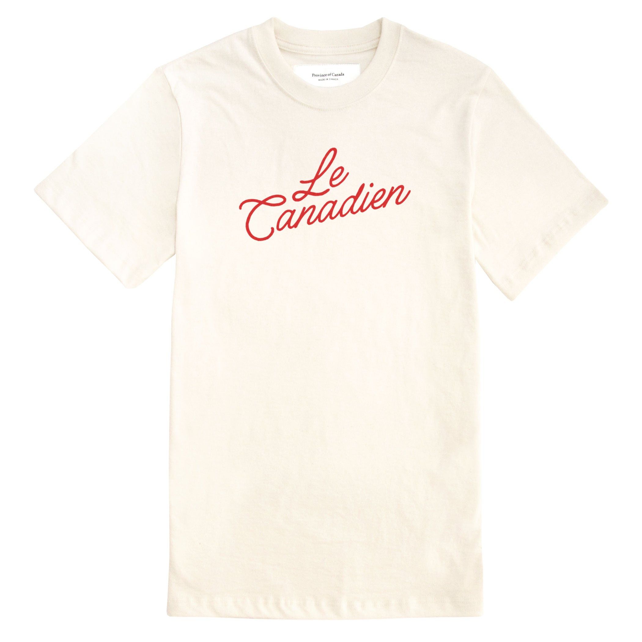 Made in Canada 100% Cotton Le Canadien Tee Natural - Mens - Province of Canada