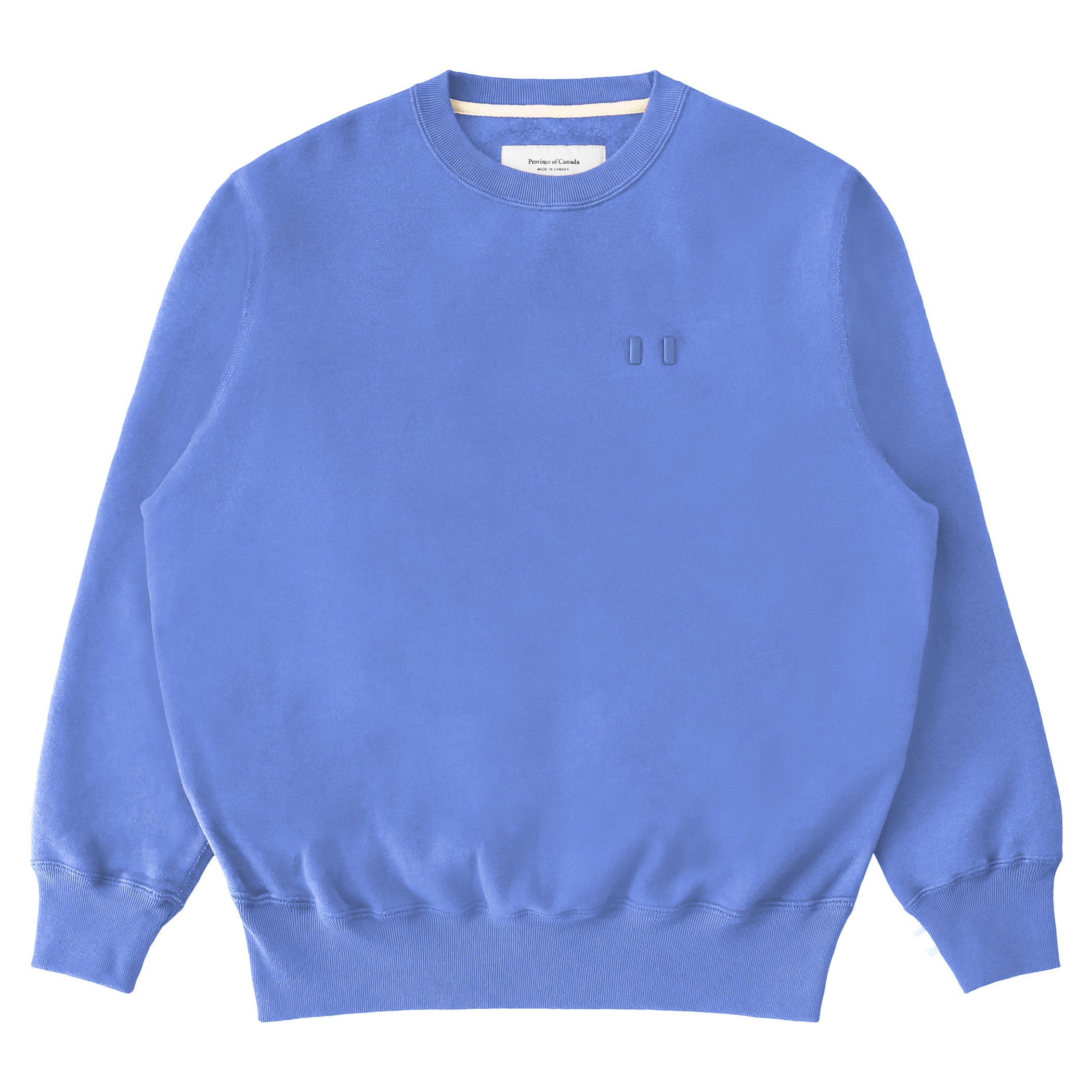 Made in Canada Flag Fleece Sweatshirt Periwinkle - Unisex - Province of Canada