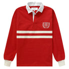 Made in Canada 100% Cotton Canada Crest Long Sleeve Polo Red - Unisex - Province of Canada