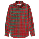 Made in Canada 100% Cotton Red Plaid Flannel Shirt Red Green Yellow - Unisex - Province of Canada