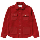 Made in Canada 100% Cotton Reverse Fleece Overshirt Red - Unisex - Province of Canada