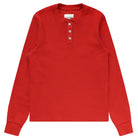 Made in Canada - Almost Pyjama Rib Henley Red - Unisex - Province of Canada