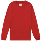 Made in Canada 100% Certified Organic Cotton Fine Ribbed Long Sleeve Tee Red - Unisex - Province of Canada