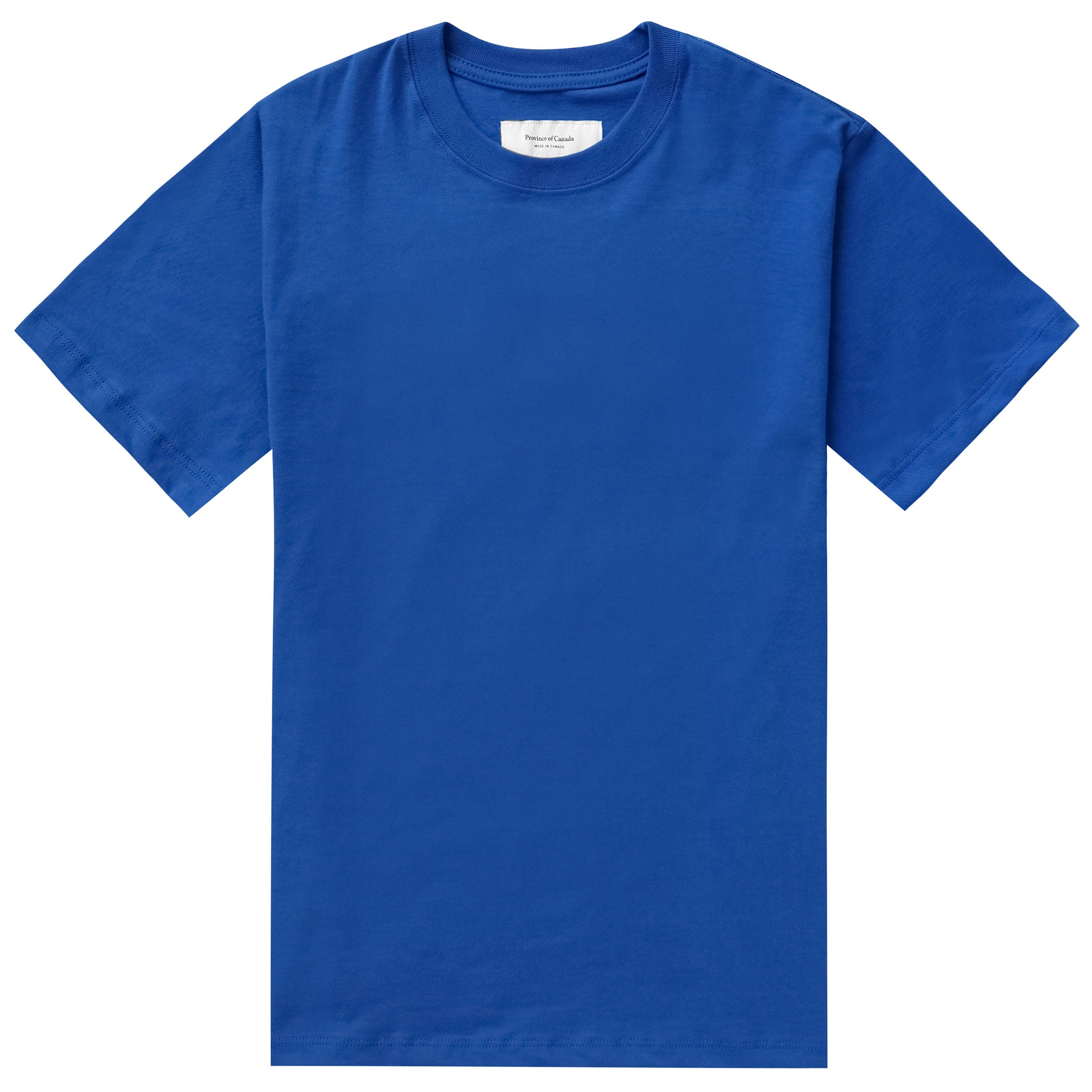 Made in Canada 100% Organic Cotton Monday Tee Royal Blue - Unisex - Province of Canada 