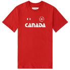 Made in Canada 100% Organic Cotton Canada Soccer Player Kit Tee Red - Unisex - Province of Canada