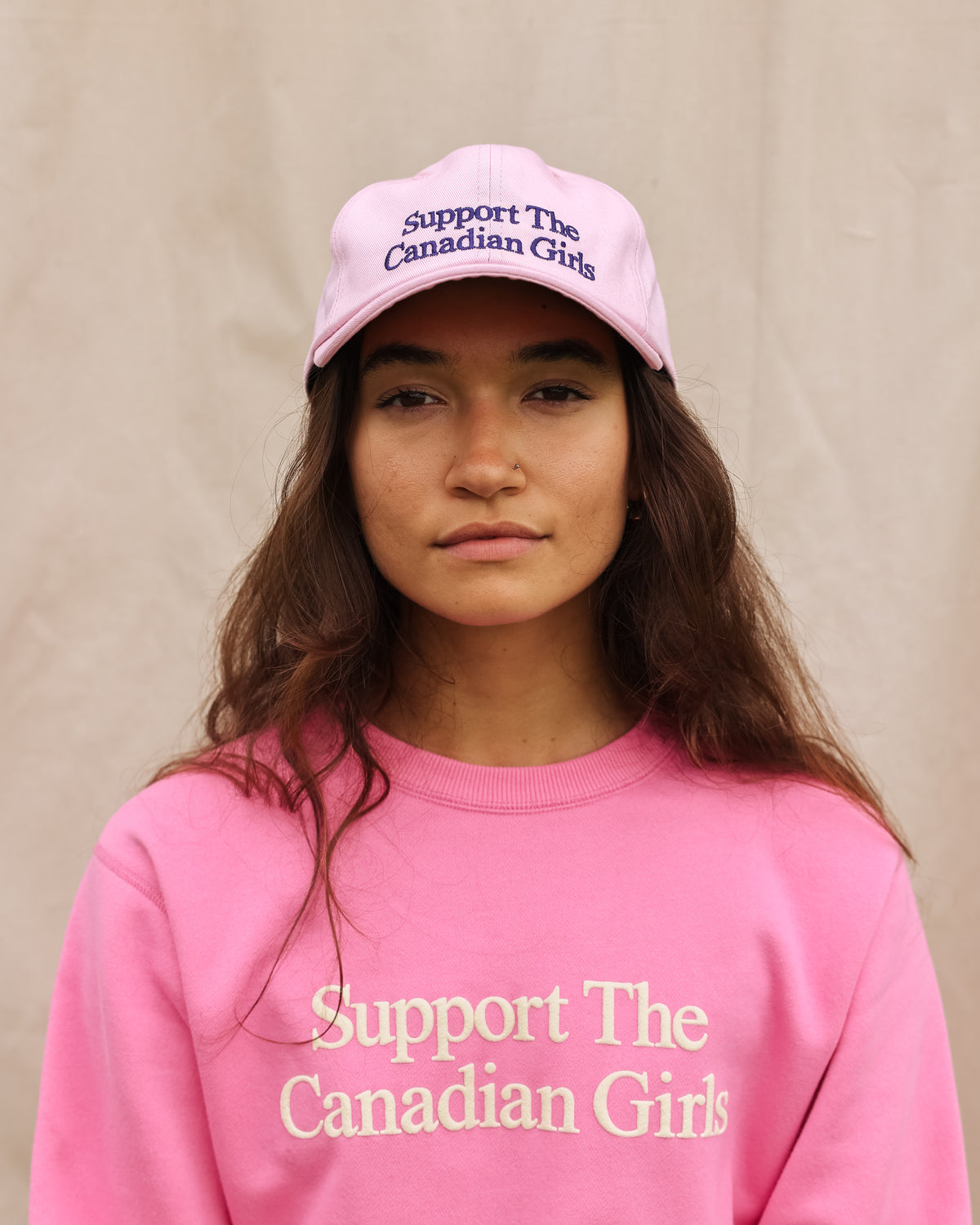 Made in Canada Support the Canadian Girls Baseball Hat Light Pink - Province of Canada