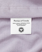 Made in Canada 100% Certified Organic Cotton Monday Long Sleeve Tee Mauve Lavender Purple - Province of Canada