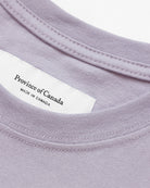 Made in Canada 100% Certified Organic Cotton Monday Tee T-Shirt Mauve Lavender Purple - Province of Canada