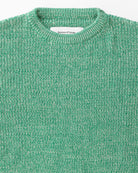 Made in Canada 100% Cotton Knit Sweater Heather Green - Unisex - Province of Canada