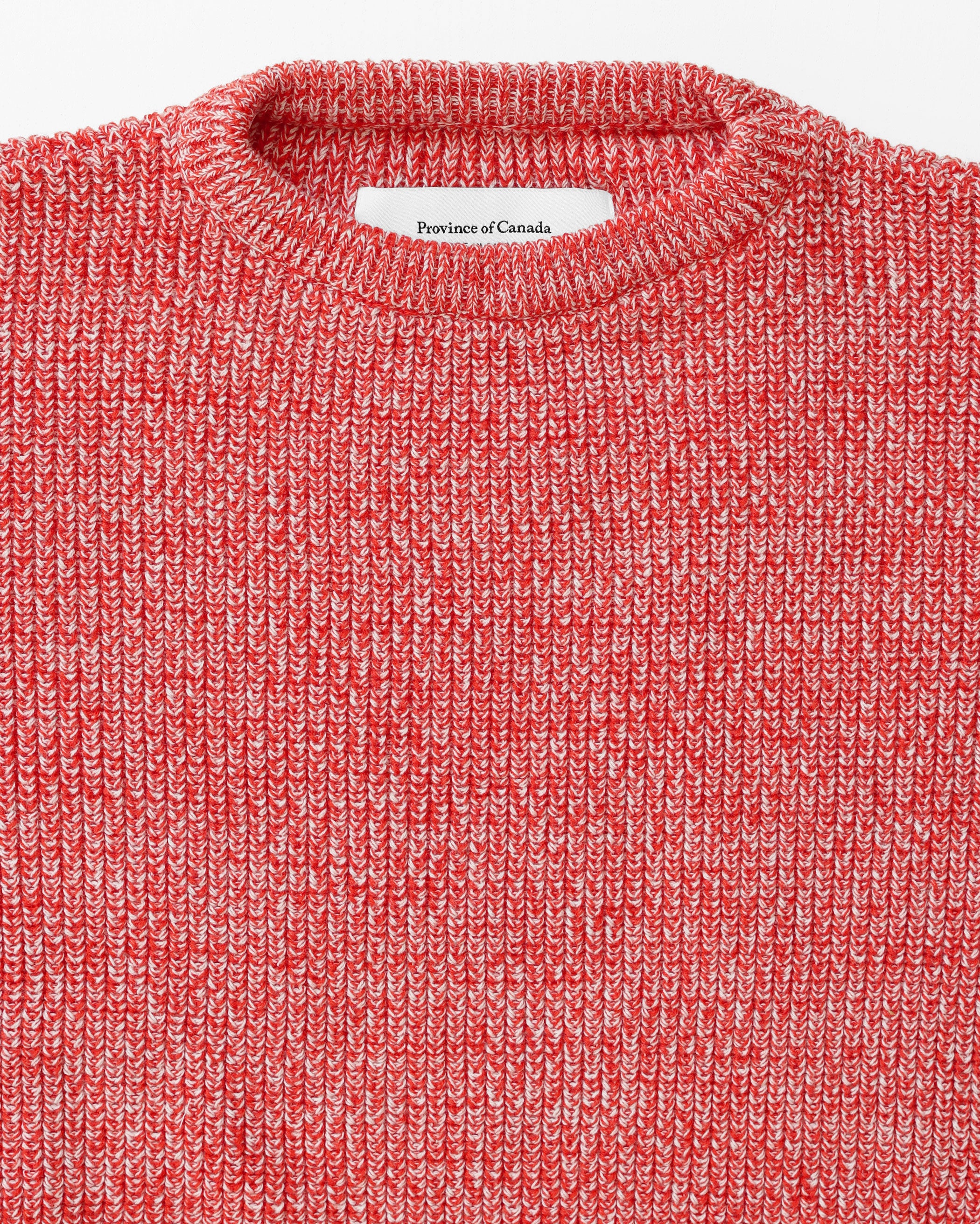 Made in Canada 100% Cotton Knit Sweater and Toque Heather Red - Unisex - Province of Canada