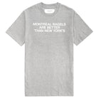 Made in Canada 100% Organic Cotton Montreal Bagels Tee Heather Grey - Unisex - Province of Canada