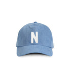 Made in Canada 100% Cotton Kids Letter N Baseball Hat Light Blue Denim - Province of Canada
