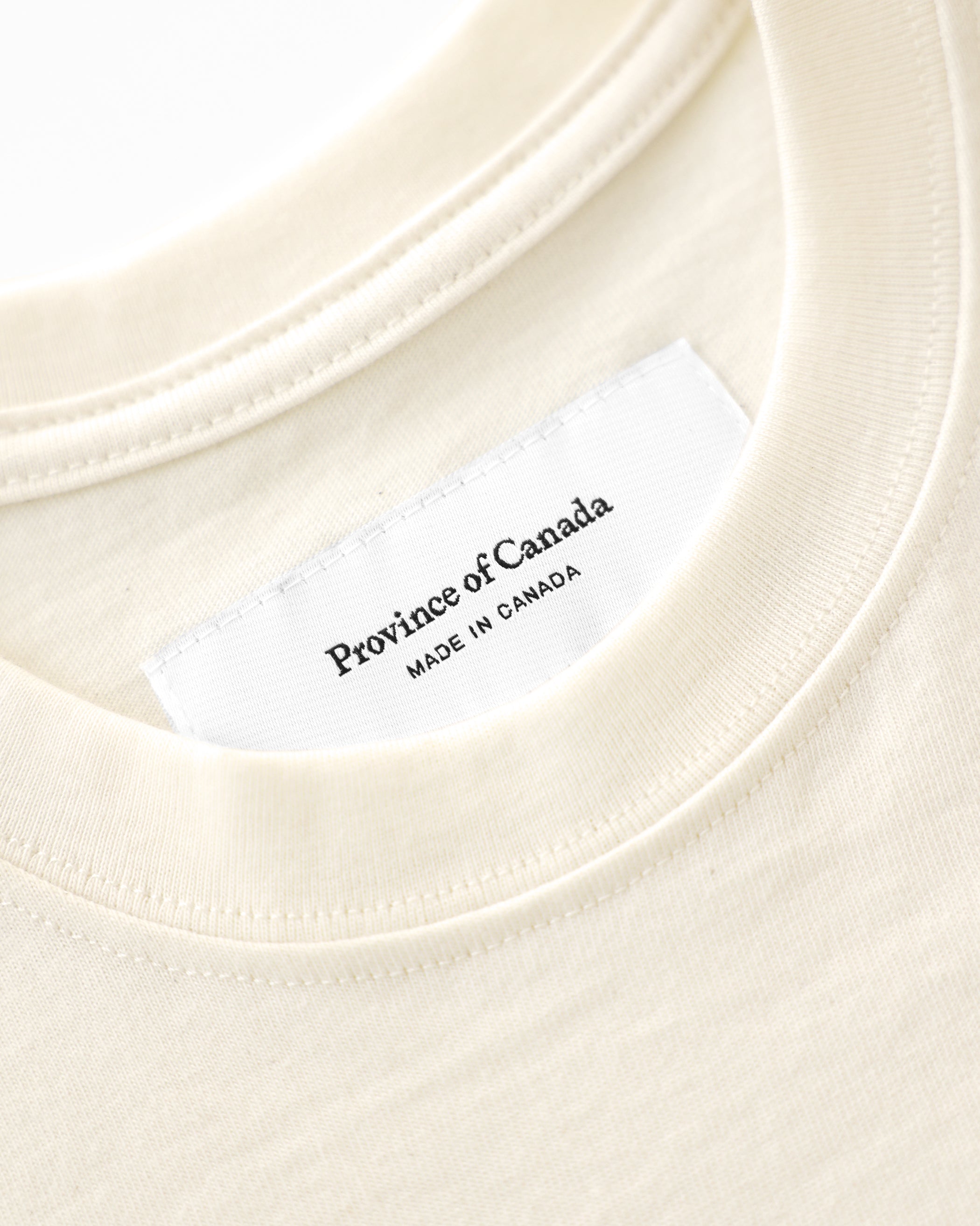 Made in Canada Organic Cotton Heart Tee Natural - Unisex - Province of Canada