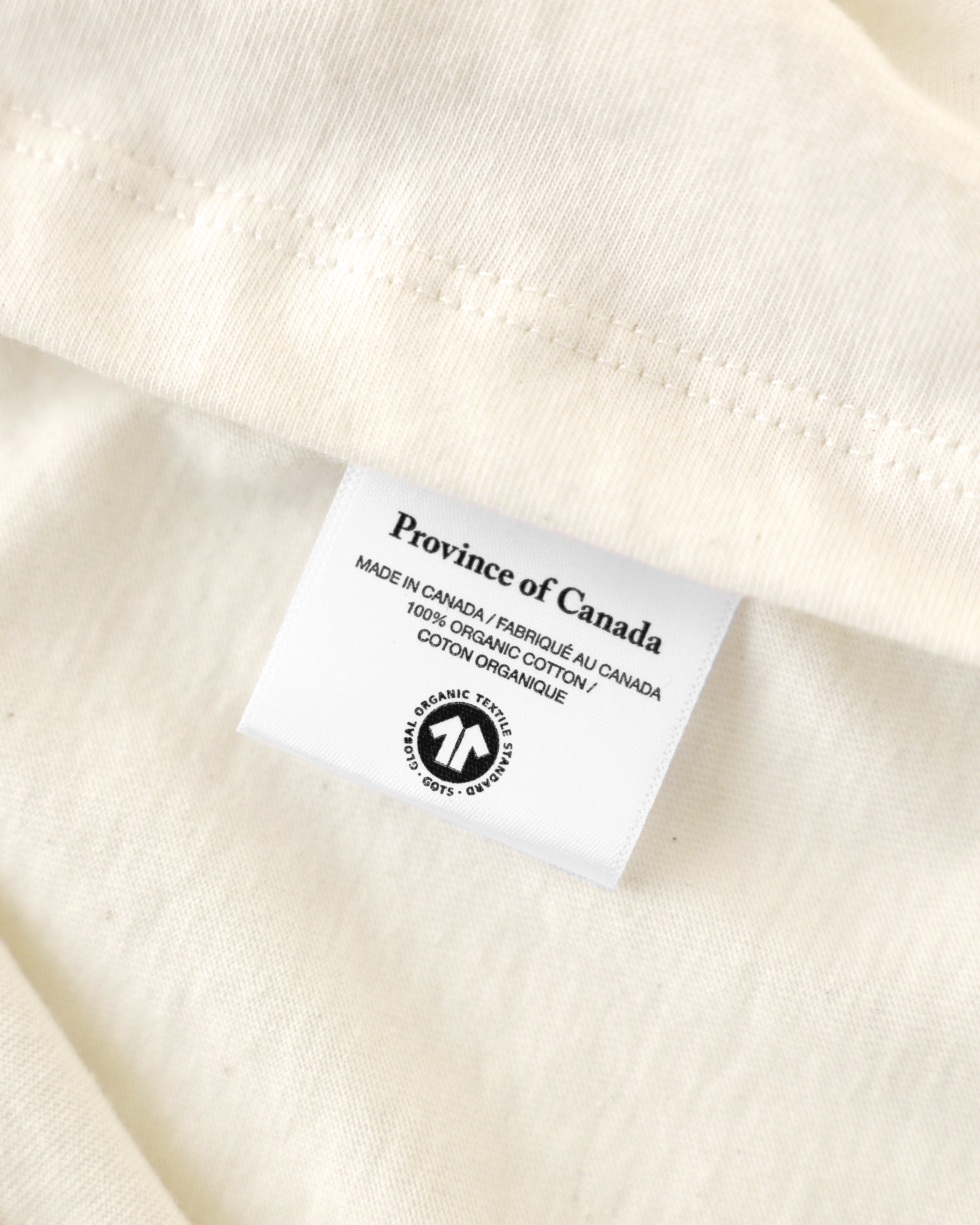 Made in Canada Organic Cotton Heart Tee Natural - Unisex - Province of Canada