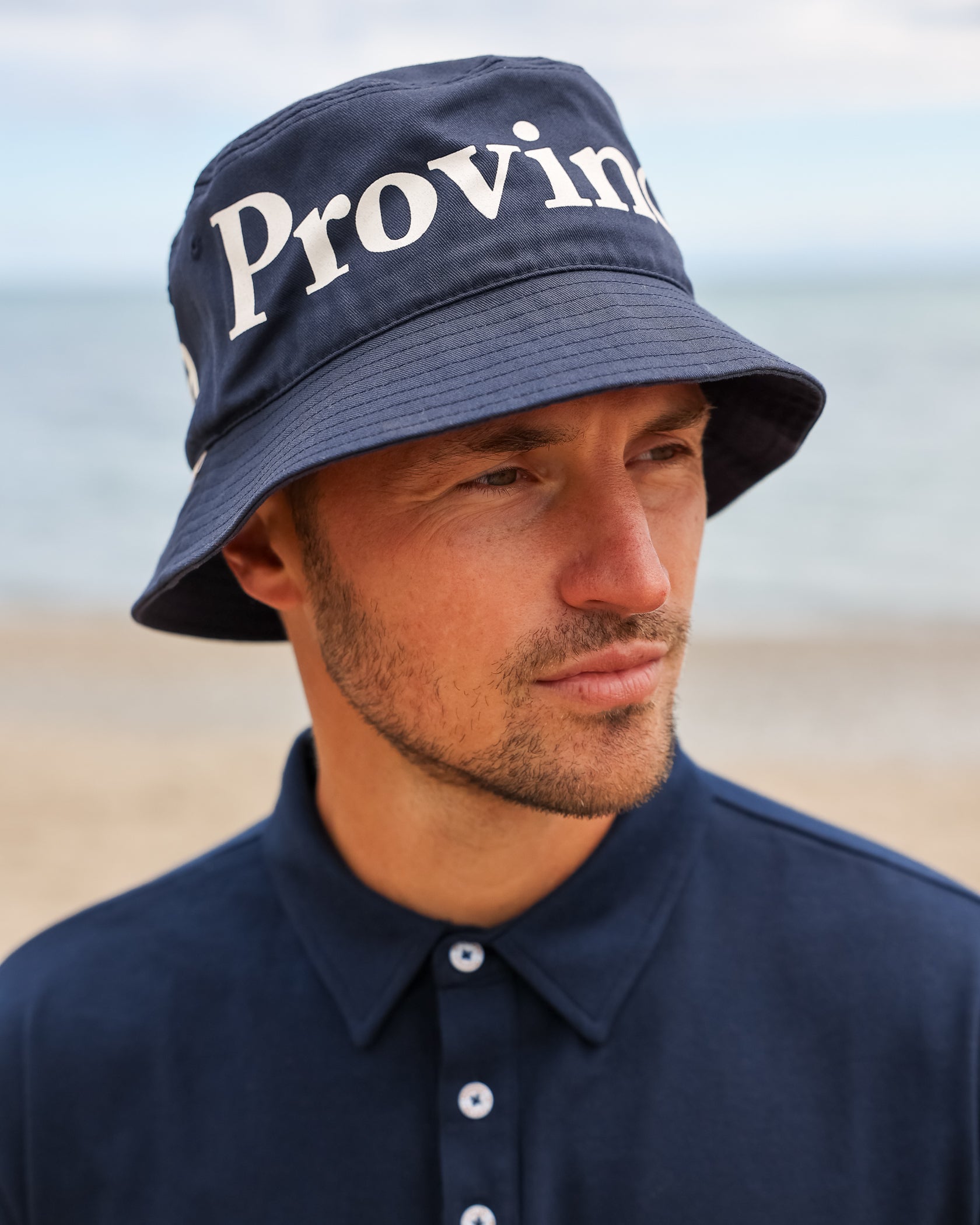 100% Cotton Made in Canada Wordmark Bucket Hat Navy - Province of Canada