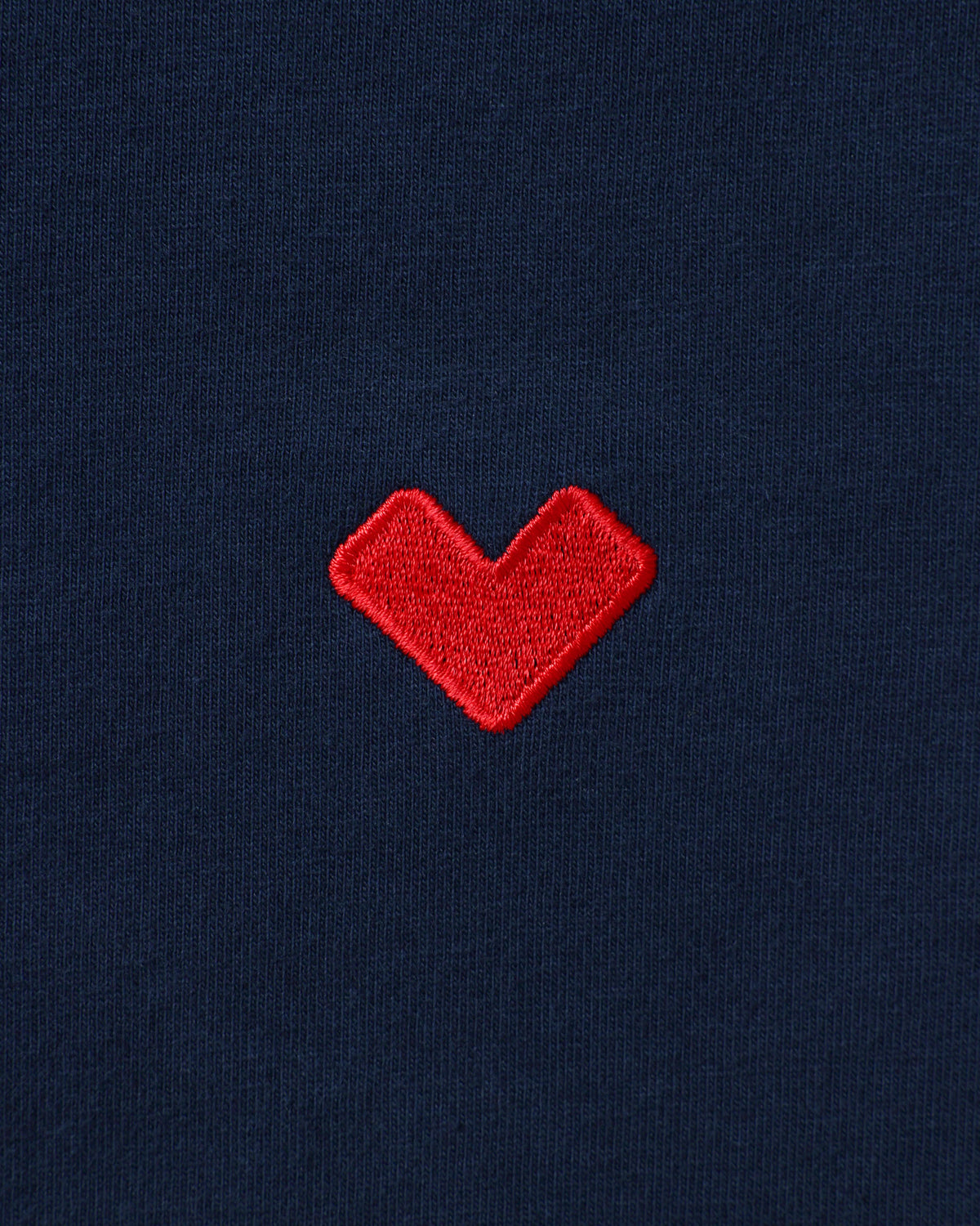 Made in Canada Organic Cotton Heart Tee Navy - Unisex - Province of Canada