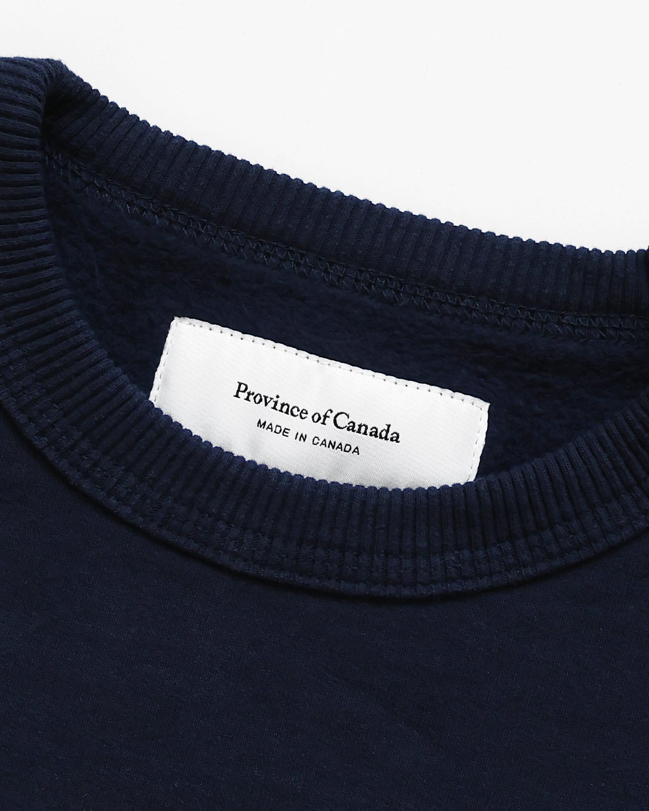 100% Cotton Fleece Made in Canada Sweatshirt Navy - Unisex - Province of Canada