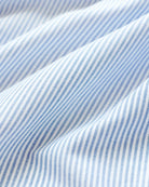 Made in Canada 100% Cotton Oxford  Stripe Button Down Shirt Royal Blue - Unisex - Province of Canada