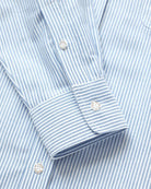 Made in Canada 100% Cotton Boxy Oxford Stripe Shirt Royal - Womens - Province of Canada 