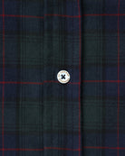 Made in Canada 100% Cotton Navy Plaid Flannel Shirt Navy Green Red - Unisex - Province of Canada