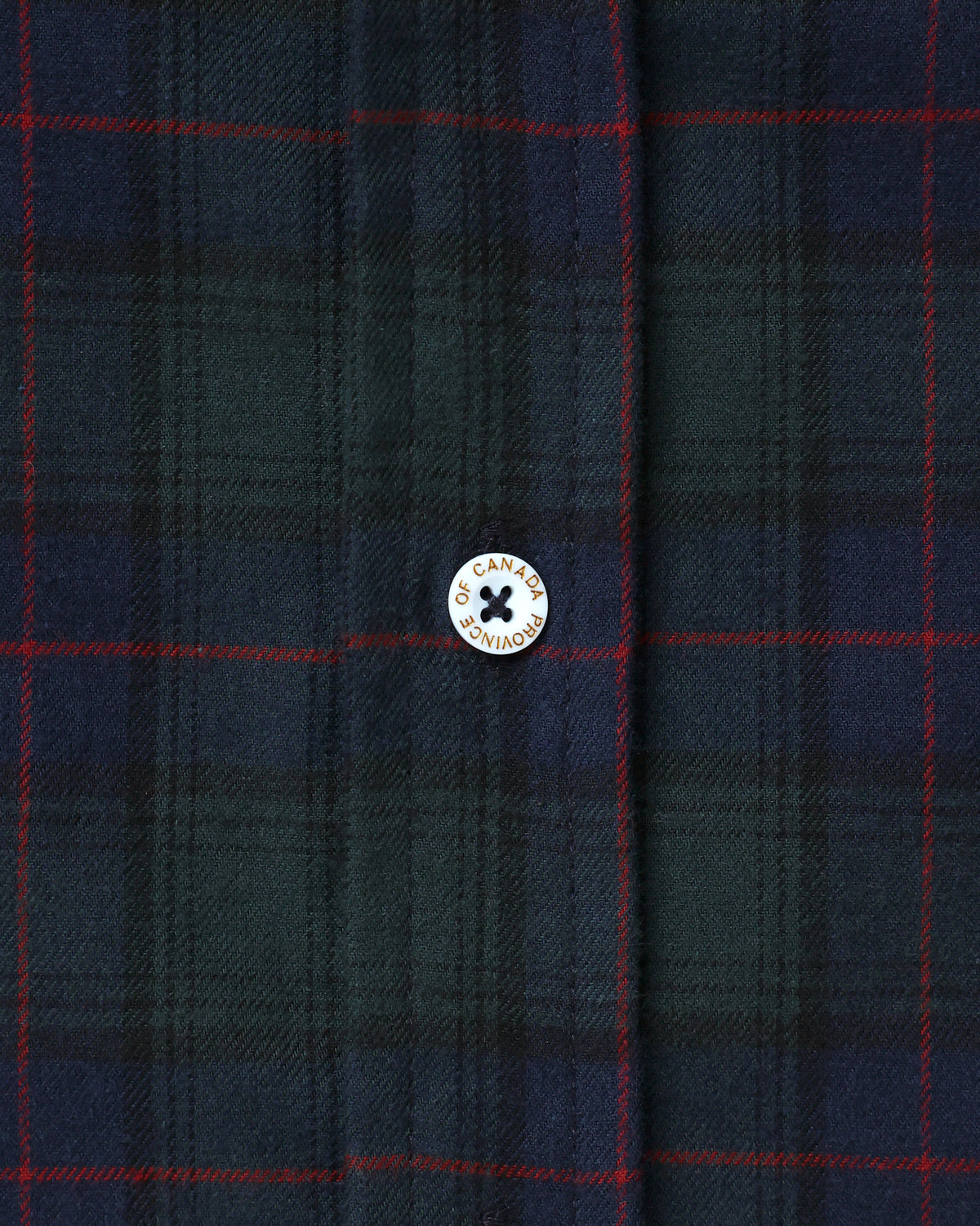 Made in Canada 100% Cotton Navy Plaid Flannel Shirt Navy Green Red - Unisex - Province of Canada