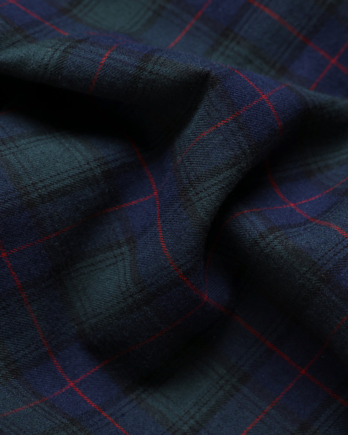 Made in Canada 100% Cotton Navy Plaid Flannel Shirt Navy Green Red - Unisex - Province of Canada