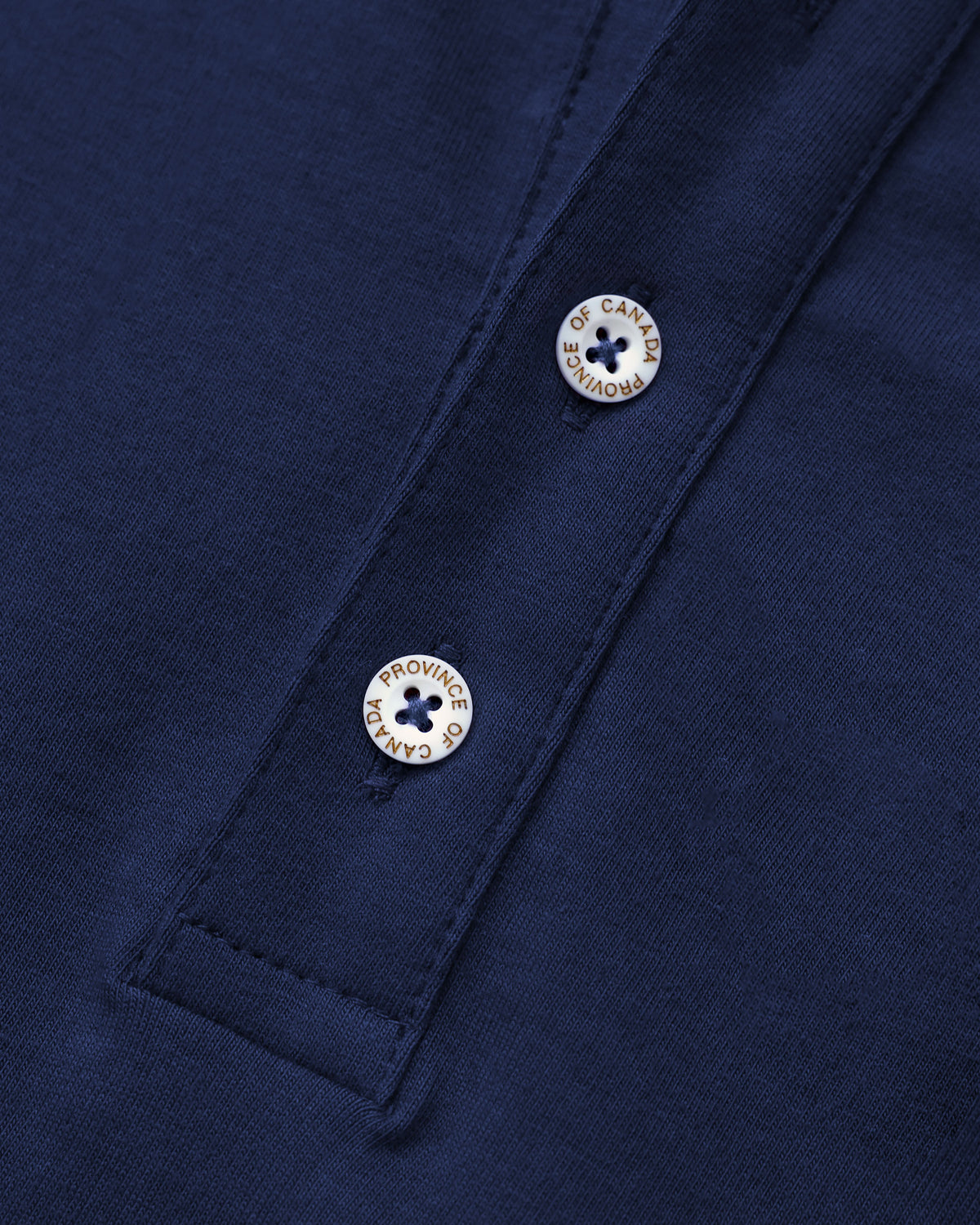 Made in Canada Sunday Polo Long Sleeve Dress Navy - Province of Canada