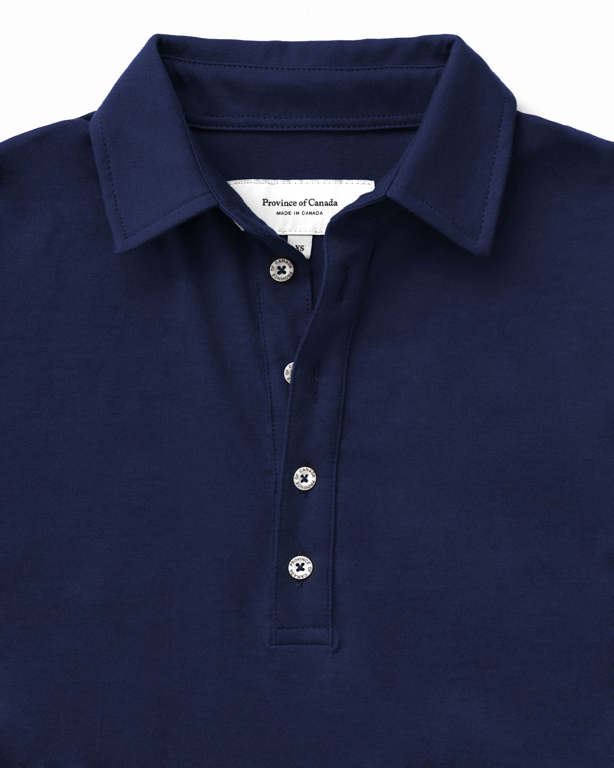 Made in Canada Sunday Polo Long Sleeve Dress Navy - Province of Canada