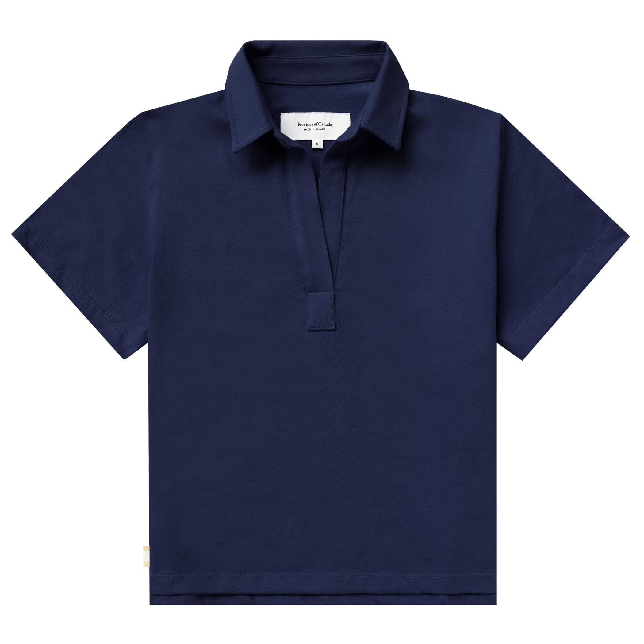Made in Canada 100% Cotton Thursday Popover Tee Navy - Province of Canada