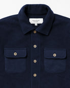 Made in Canada 100% Cotton Reverse Fleece Overshirt Light-Jacket Navy - Unisex - Province of Canada