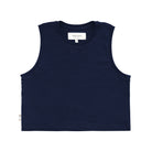 Made in Canada Organic Cotton Tuesday Tank Crop Top Navy - Province of Canada