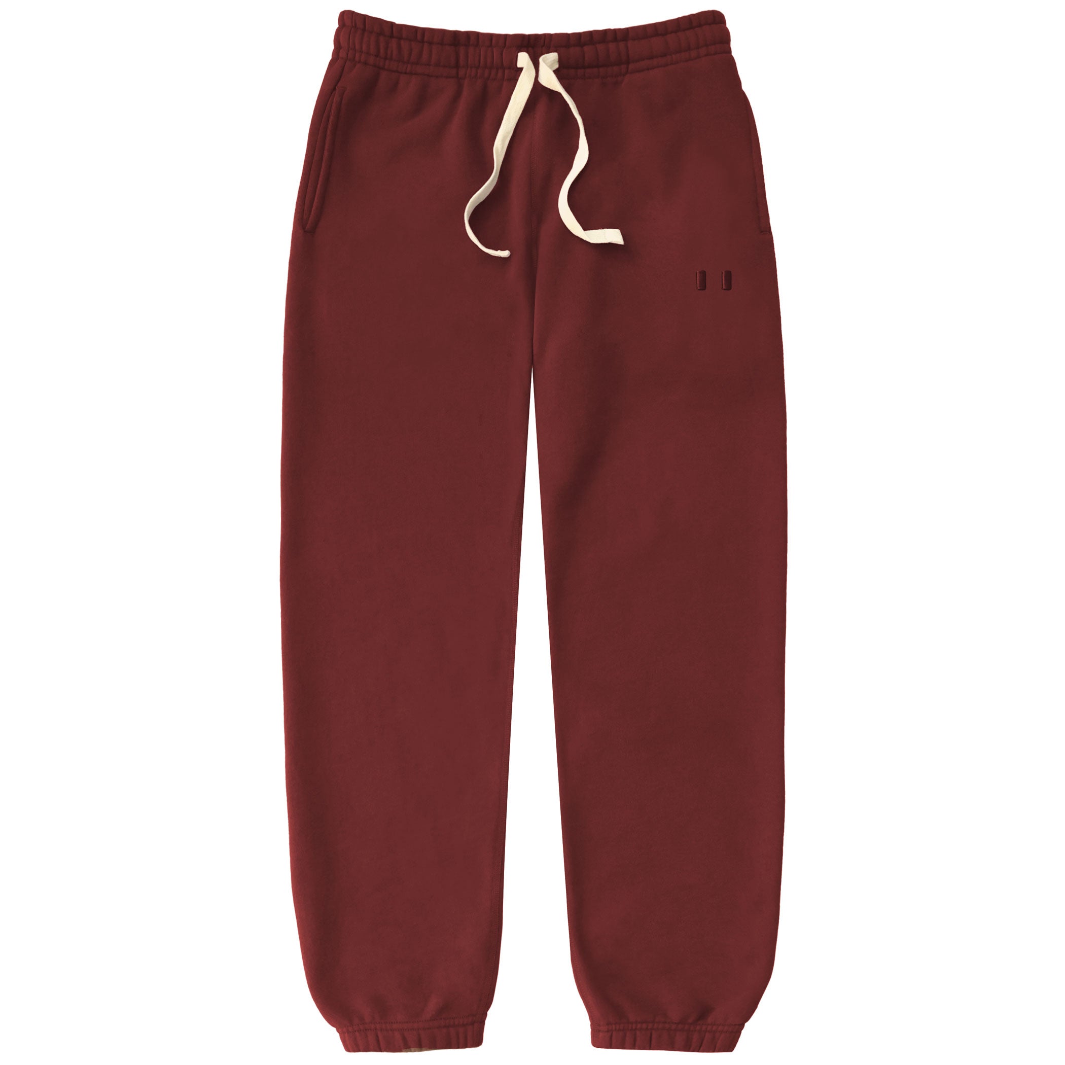 Made in Canada Flag Fleece Sweatpants Burgundy - Unisex - Province of Canada
