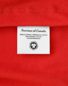 Made in Canada 100% Organic Cotton Canada Soccer Player Kit Tee Red - Unisex - Province of Canada