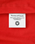 Made in Canada Organic Cotton Monday Tee Red - Province of Canada